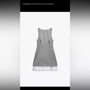 Zara Combination Short Poplin Dress